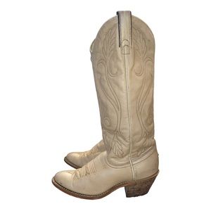 Vintage ACME Western Cowboy Leather Boots in Tan Women’s 6.5-7 or Men’s 5
